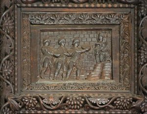 Panel from 5th Century Door: The Adoration of the Magi by Unknown